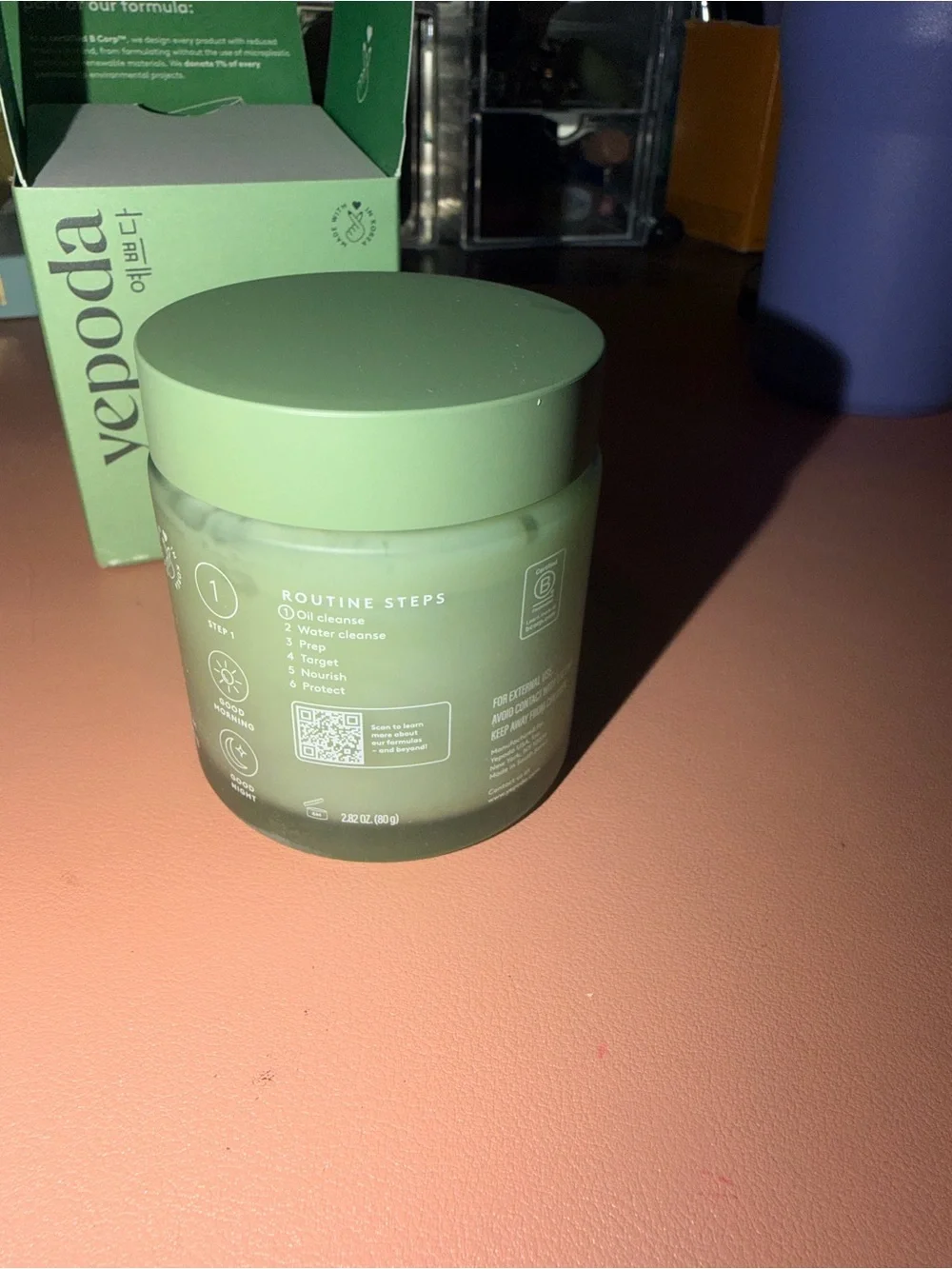 Yepoda The Calm Balm, Olive & Coconut Oil Cleansing Balm, 2.82 oz